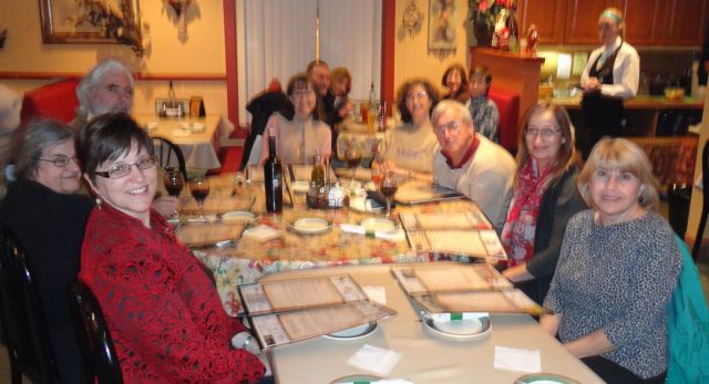 Poets gathered to share meals.